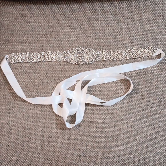 Rhinestone bridal belt main image 5